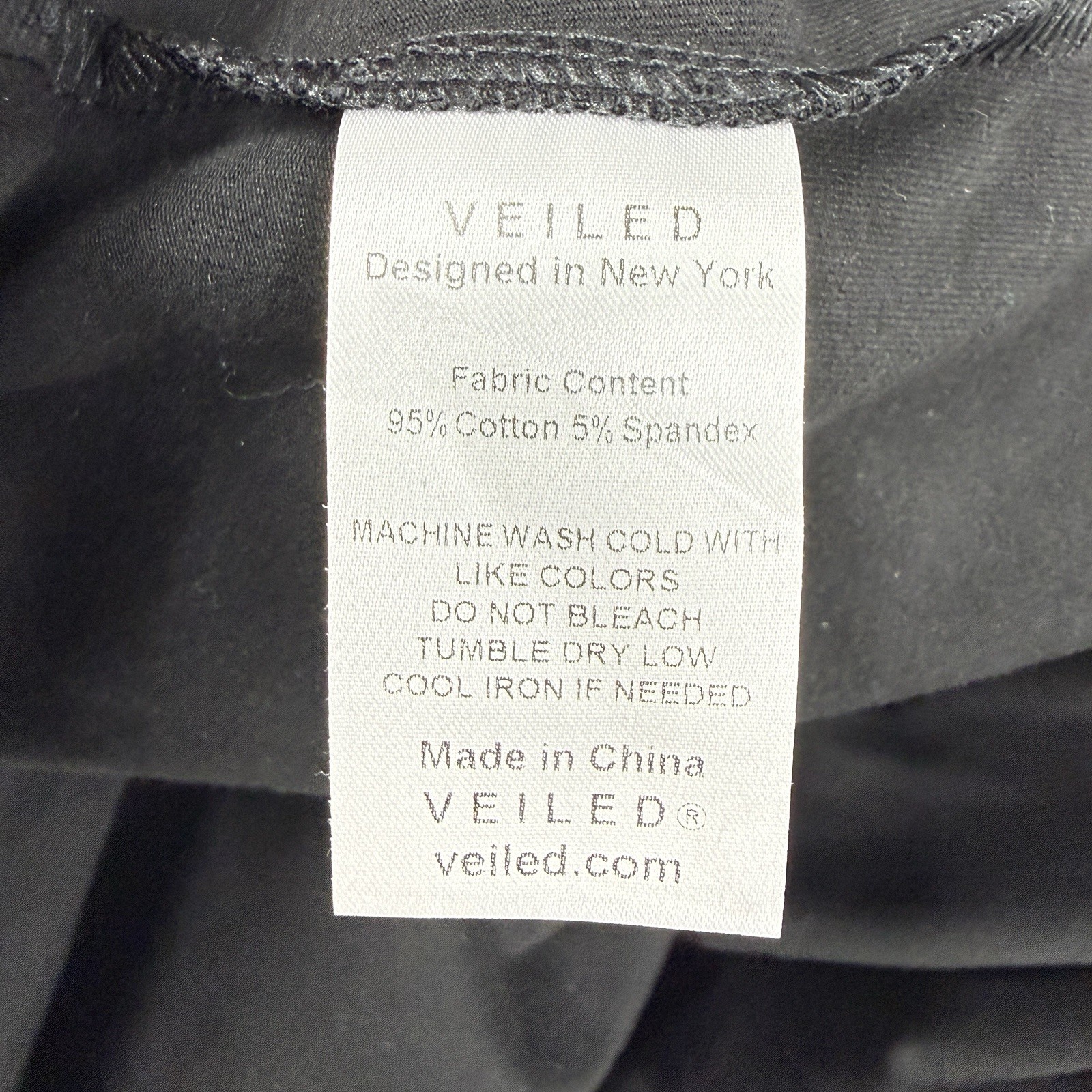 Veiled Collection Natalie Ruched Jersey Maxi Dress Small 62″ Black Modest NWT