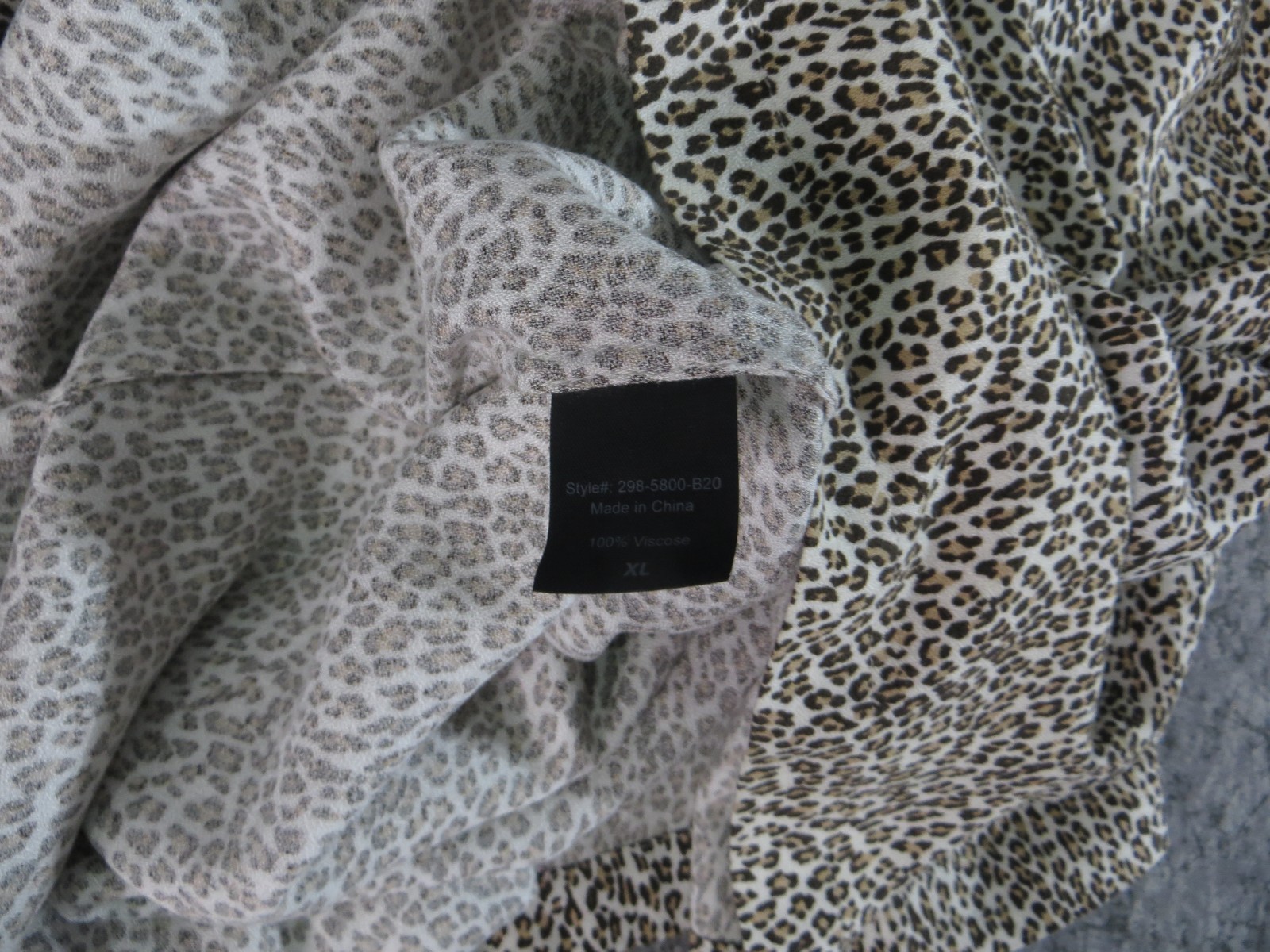 Jenni Kayne Leopard Print Lightweight T-Shirt Mini Dress Womens Extra Large