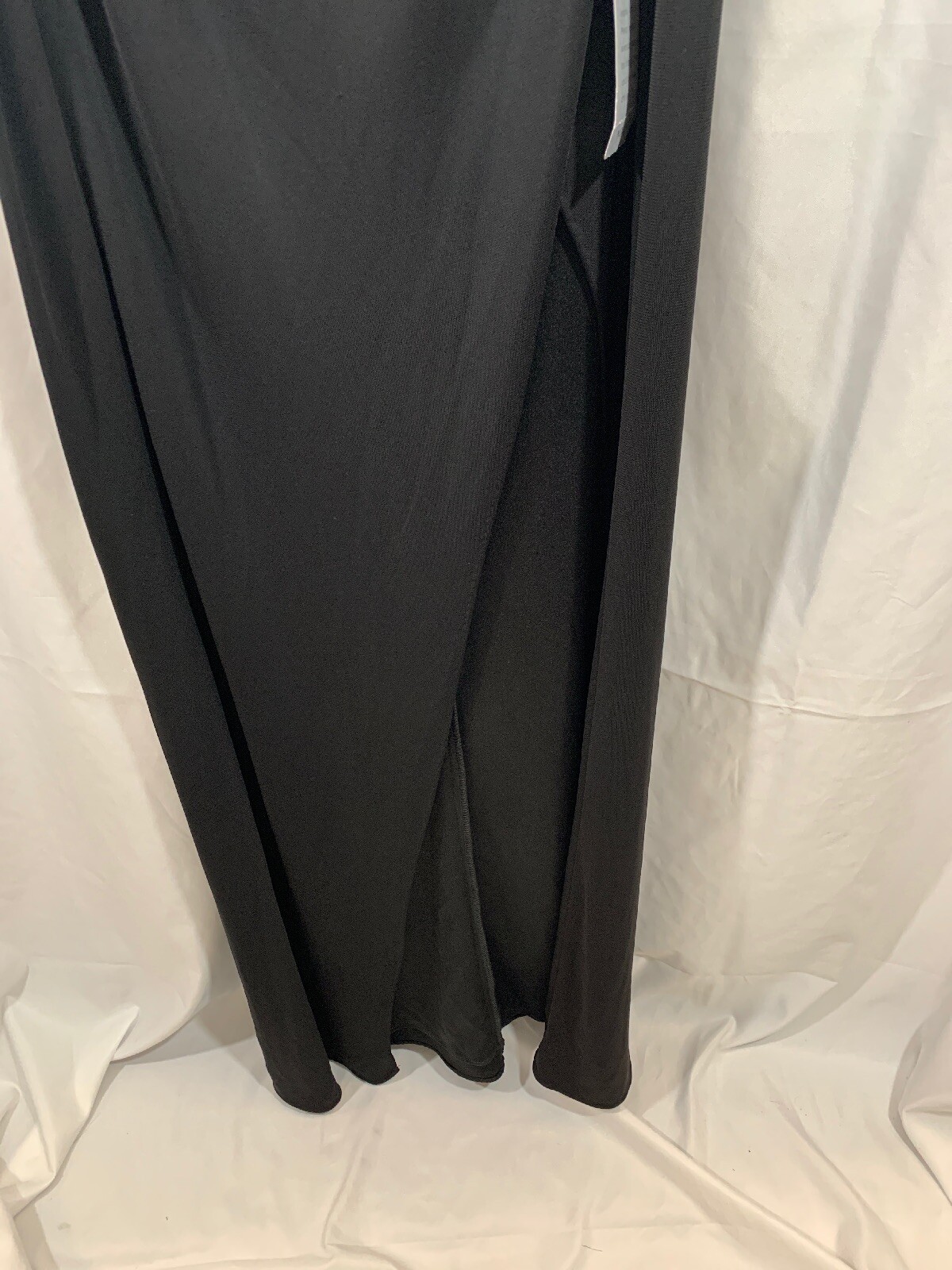 NEW $346 Maria Bianca Nero Black Kerri One-Shoulder Gown [ SZ 4 ] #E746