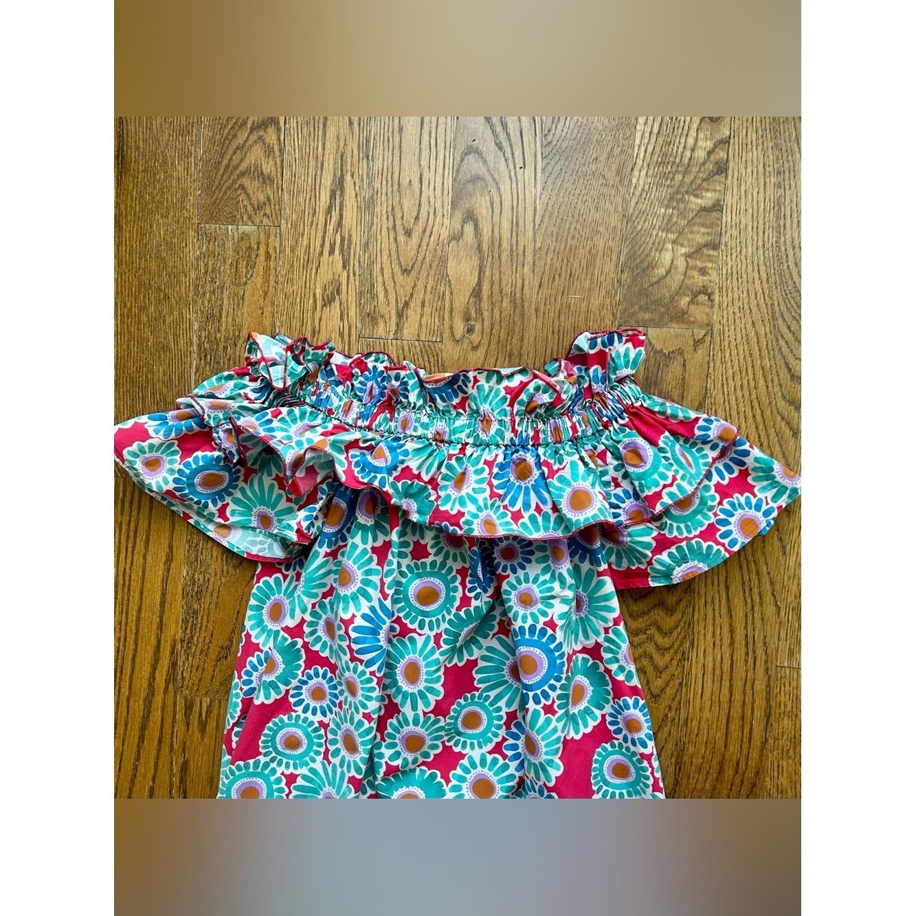 La DoubleJ Breakfast Crazy Daisy Maxi Dress Size M
