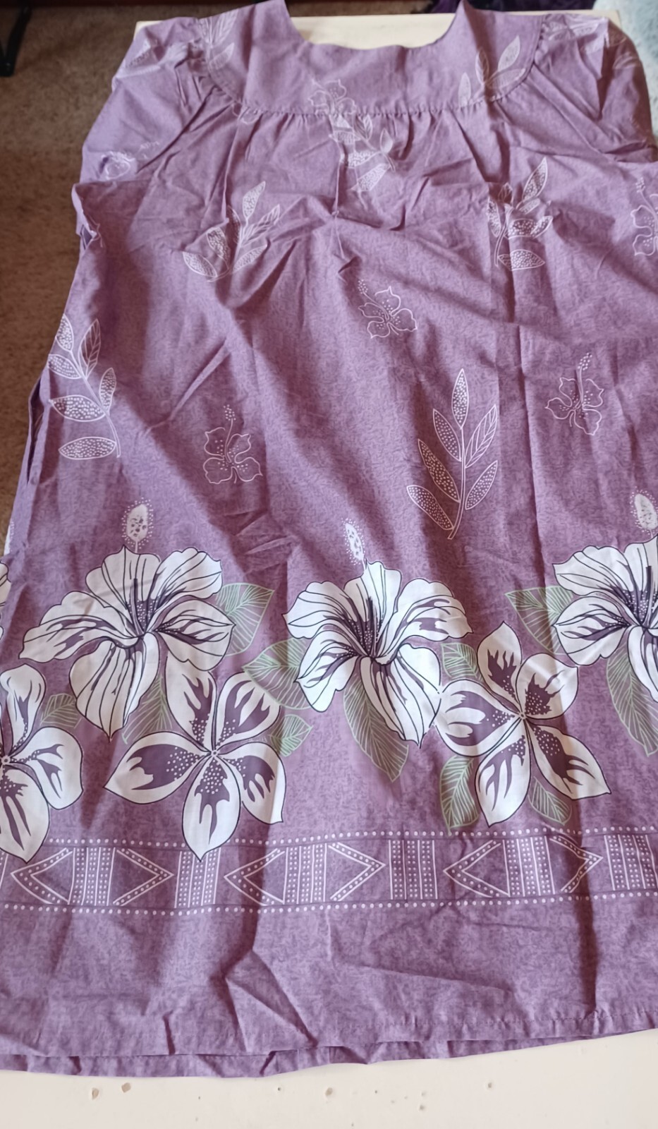NEW Anthony Richards Womens Muumuu House Dress Lounger Plus 2X Floral Hawaiian