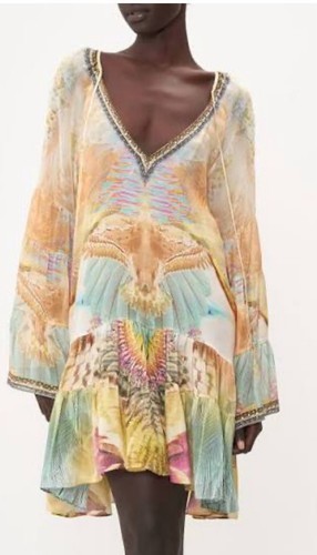 Camilla Take Flight A-Line Gathered Panel Dress size M but would fit Large