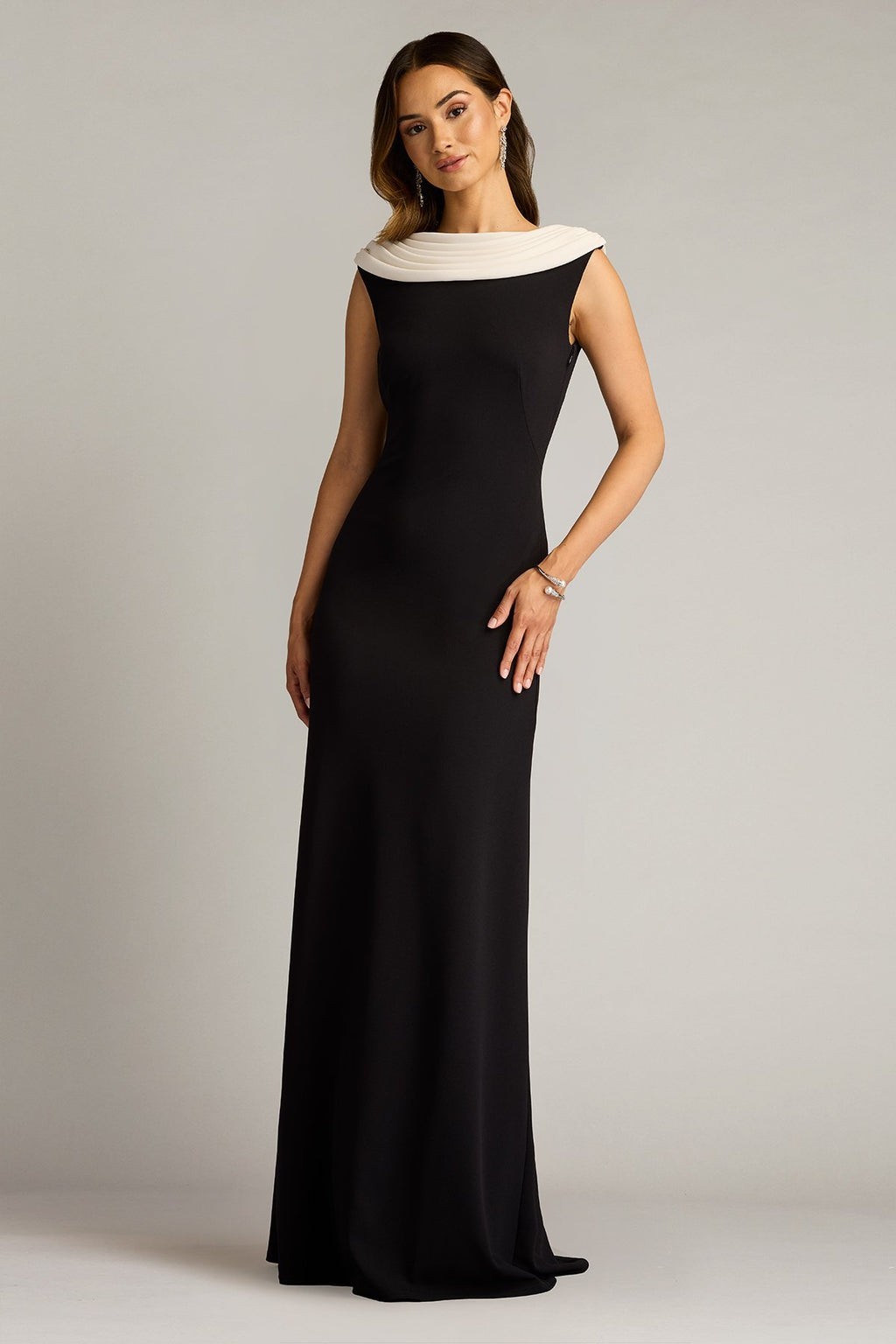 Tadashi Shoji Plaza Drape Back Gown -Size X Small (LK#1194 A)