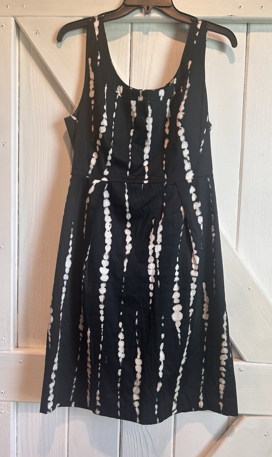 Ann Taylor LOFT size Medium Sleeveless Floral Lined Sheath Dress Banded Waist