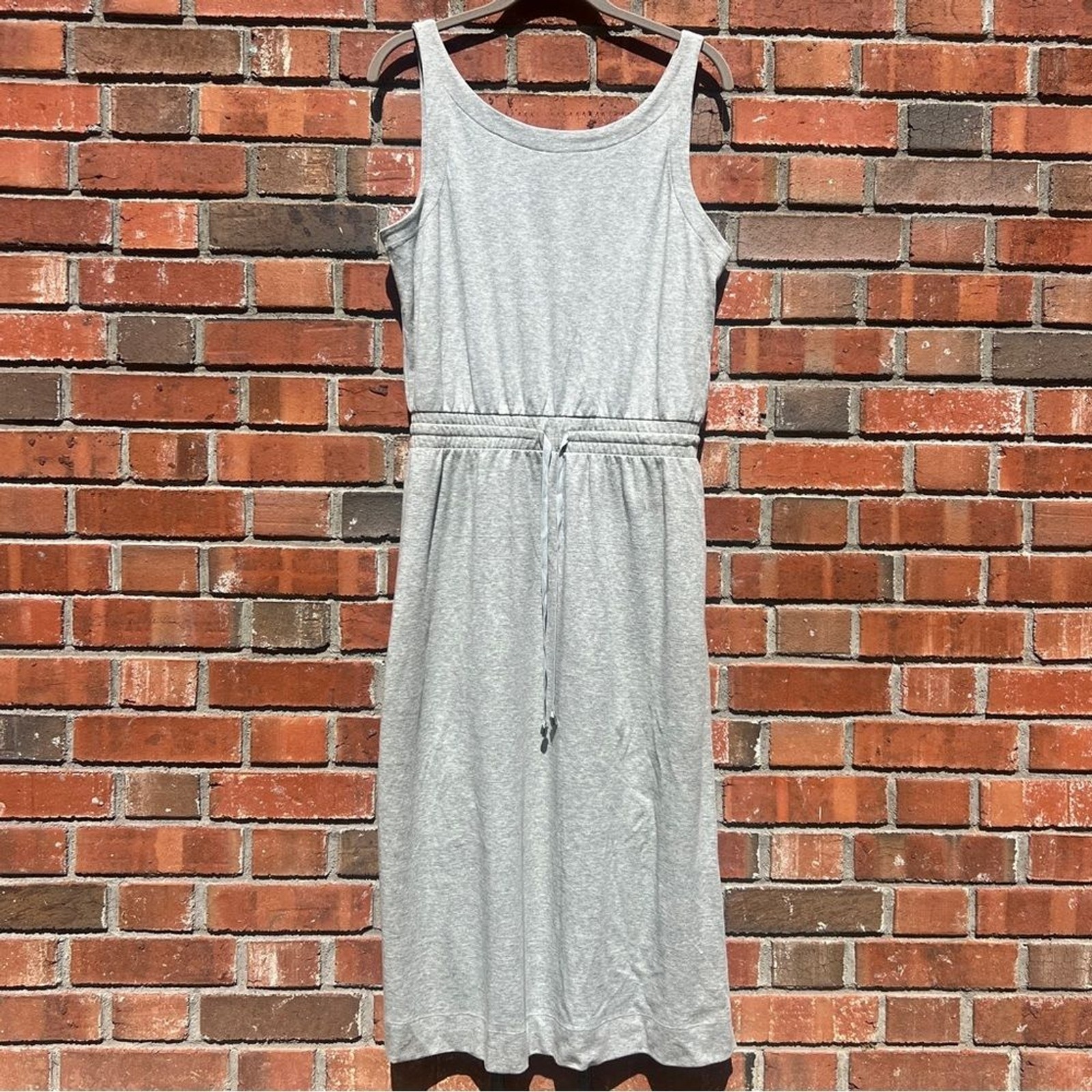 Talbots Haven Well Within Grey Oraganic Cotton Interlock Dress Size M