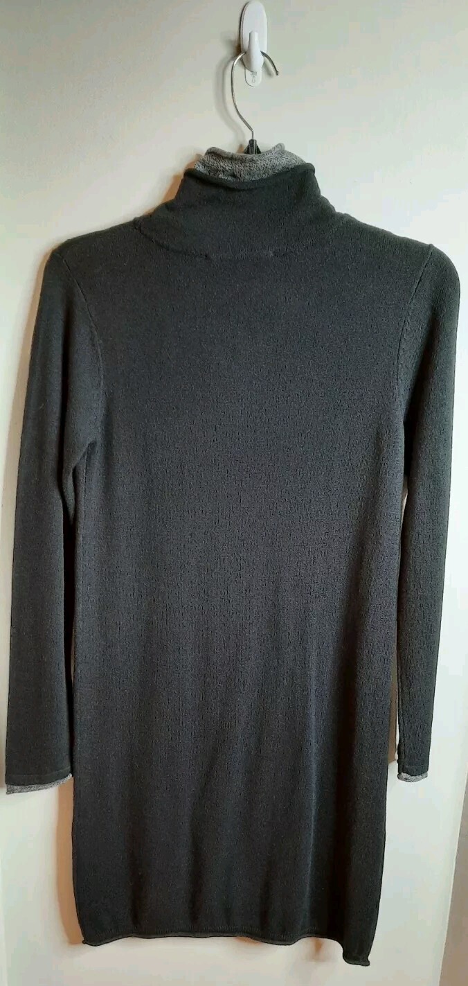 Philosophy Womens Pull On Turtleneck Knit Sweater Dress Size S Black NWT