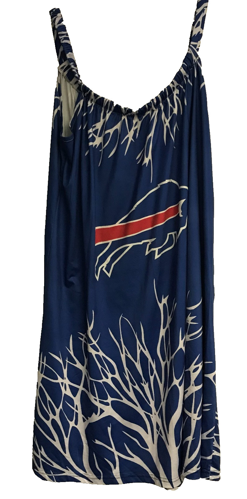 Women’s Buffalo Bills NFL 3X Summer Loose Sling Dress Casual Sundress Stretch