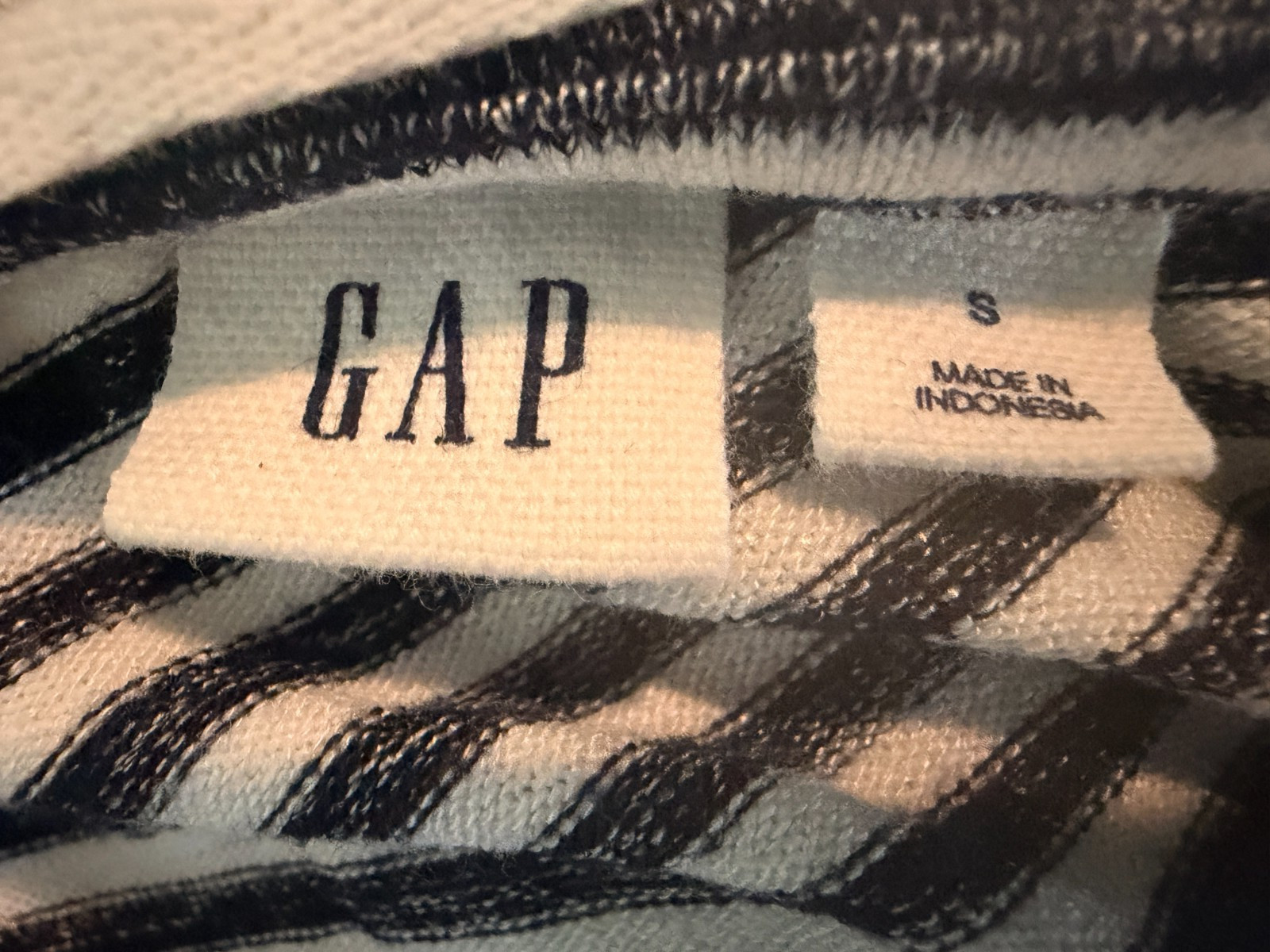 GAP Navy Blue White Striped Twist Front Knot Waist Dress Nautical Small