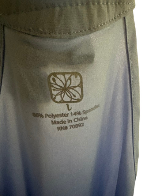 Women’s Large Blue Gray Athletic Tank Dress Drawstring Waist Pockets Stretch