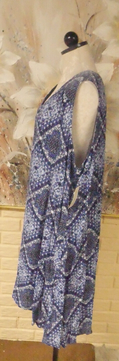 NWT ELEGANT STUDIO WORKS SZ 3X BLUE GRETCHEN DRESS