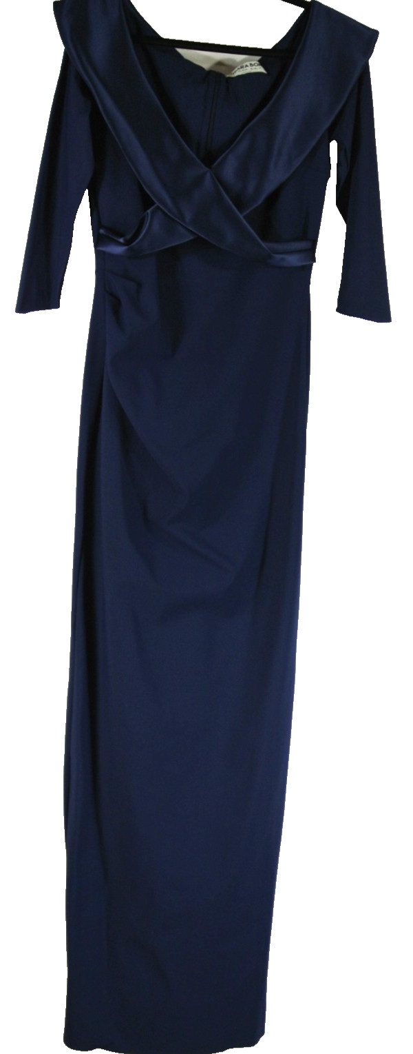 NEW, Chiara Boni La Petite Robe Suli Ra Wrap Front Column Dress Sz 46 #MD2011