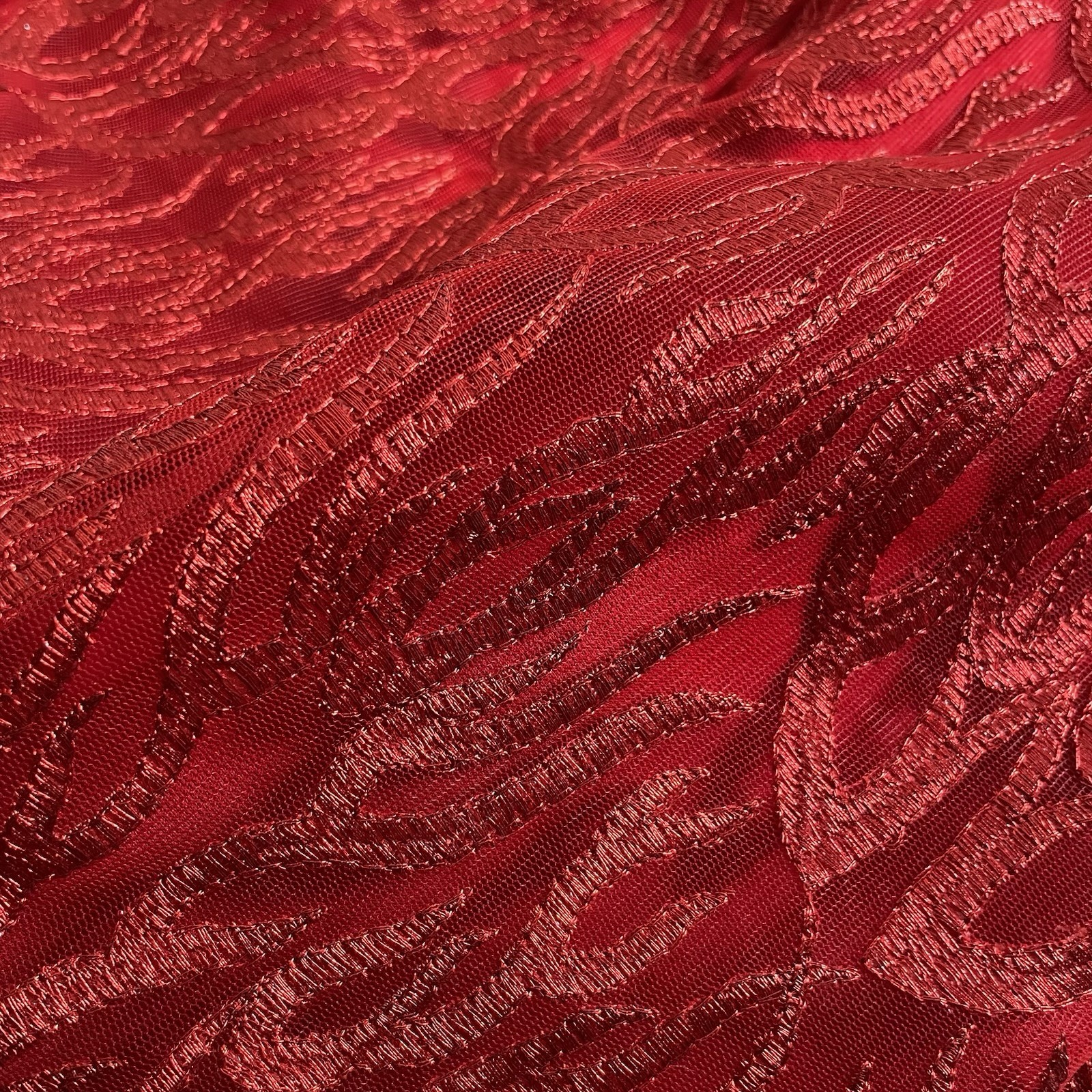 Ana Maria Mariano Red Evening Gown Est. Size 2 Bodycon Statement Va Va Voom