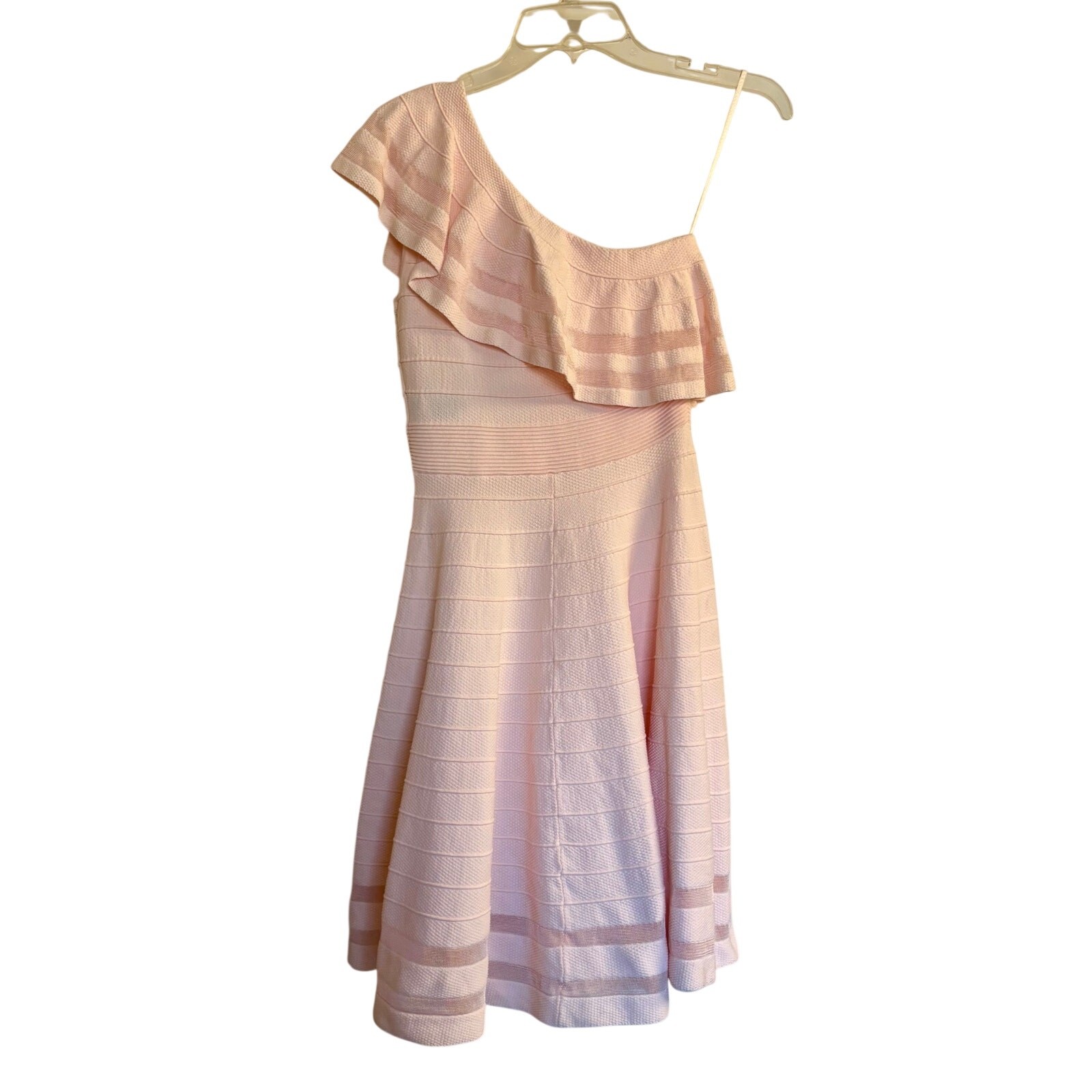 New Ted Baker Streena Ruffle One Shoulder Dress Feminine Coquette Dainty