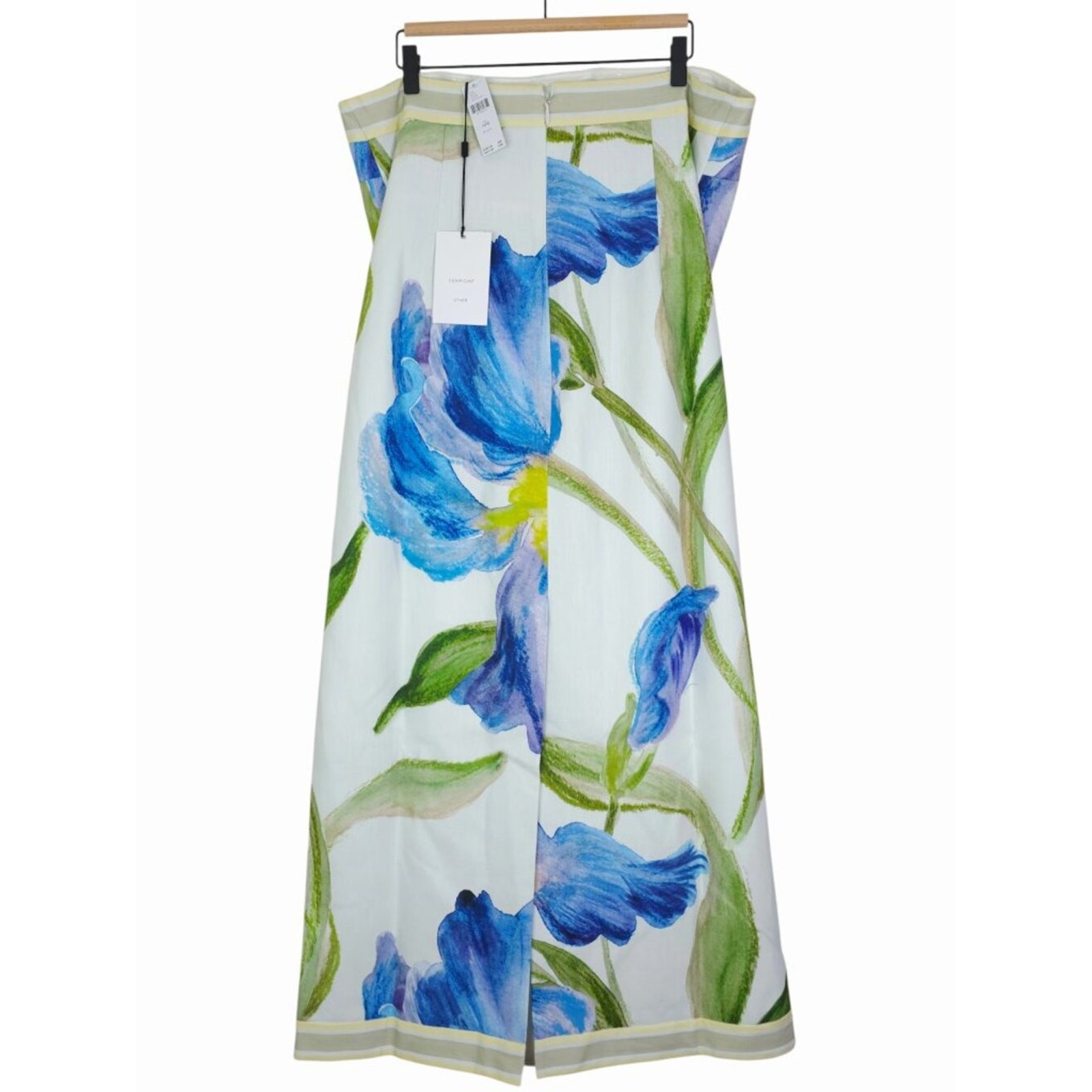 Significant Other Tess Dress Iris Bouquet Strapless Blue Floral Midi NWT Size 16