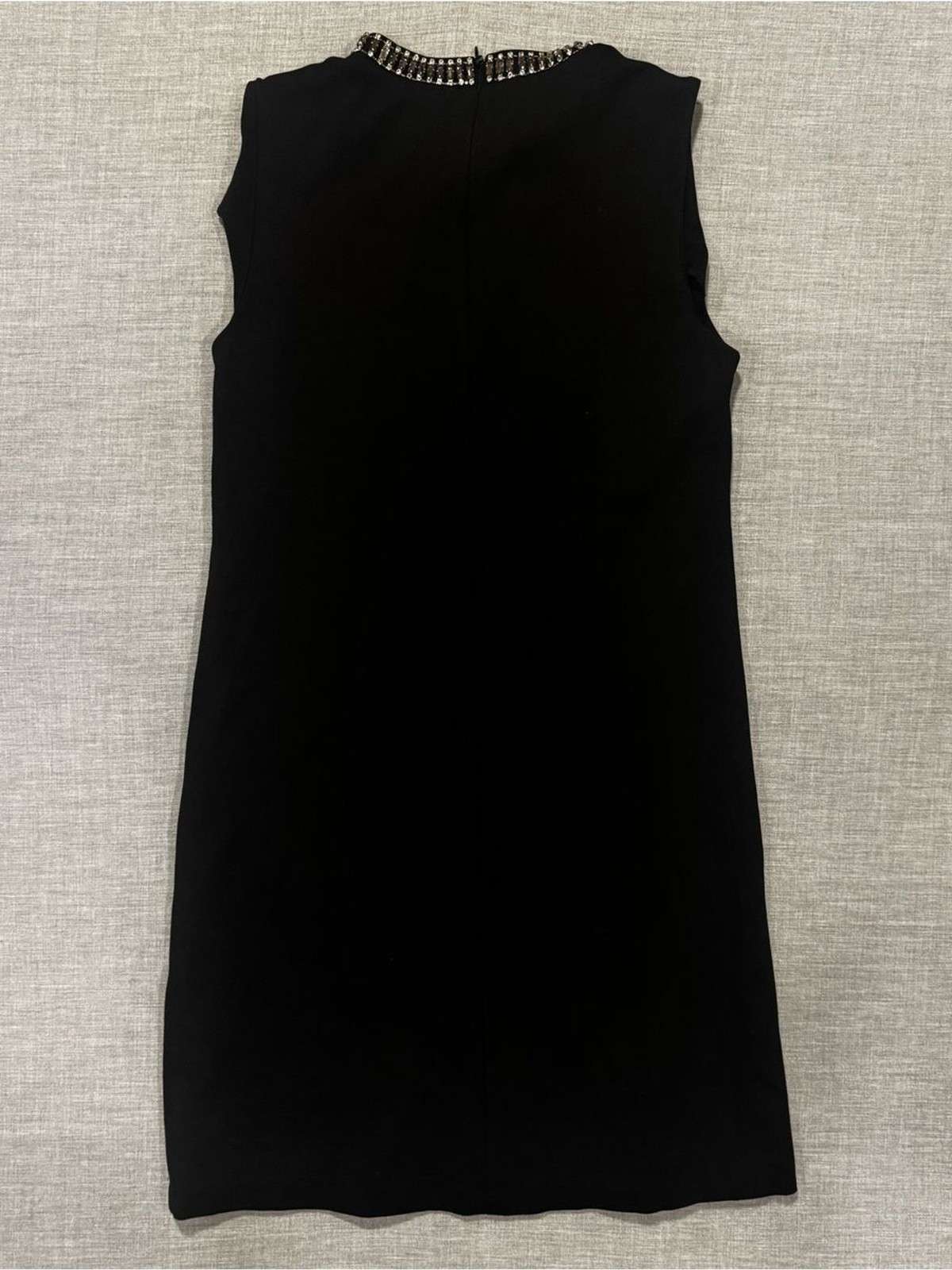 Adrienne Vittadini Black Dress with Silver Gem Trim