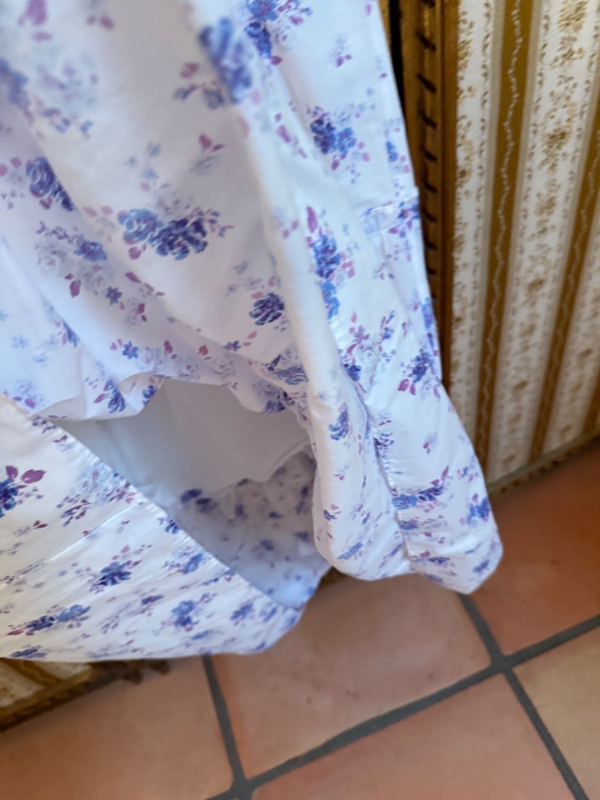 LoveShackFancy x Target Gemma Blue White Floral Maxi Dress XXS P NWOT Cotton
