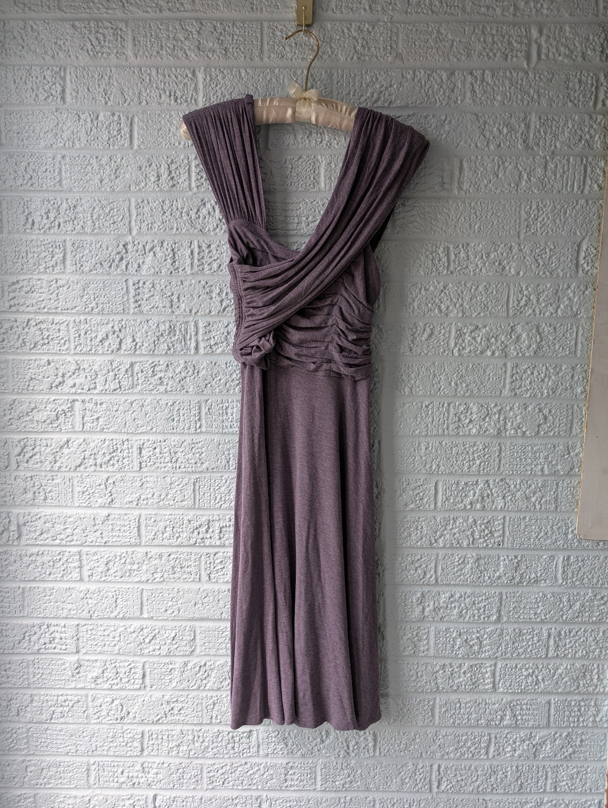 Plenty by Tracy Reese Anthropologie Purple Ruched crossover wrap dress