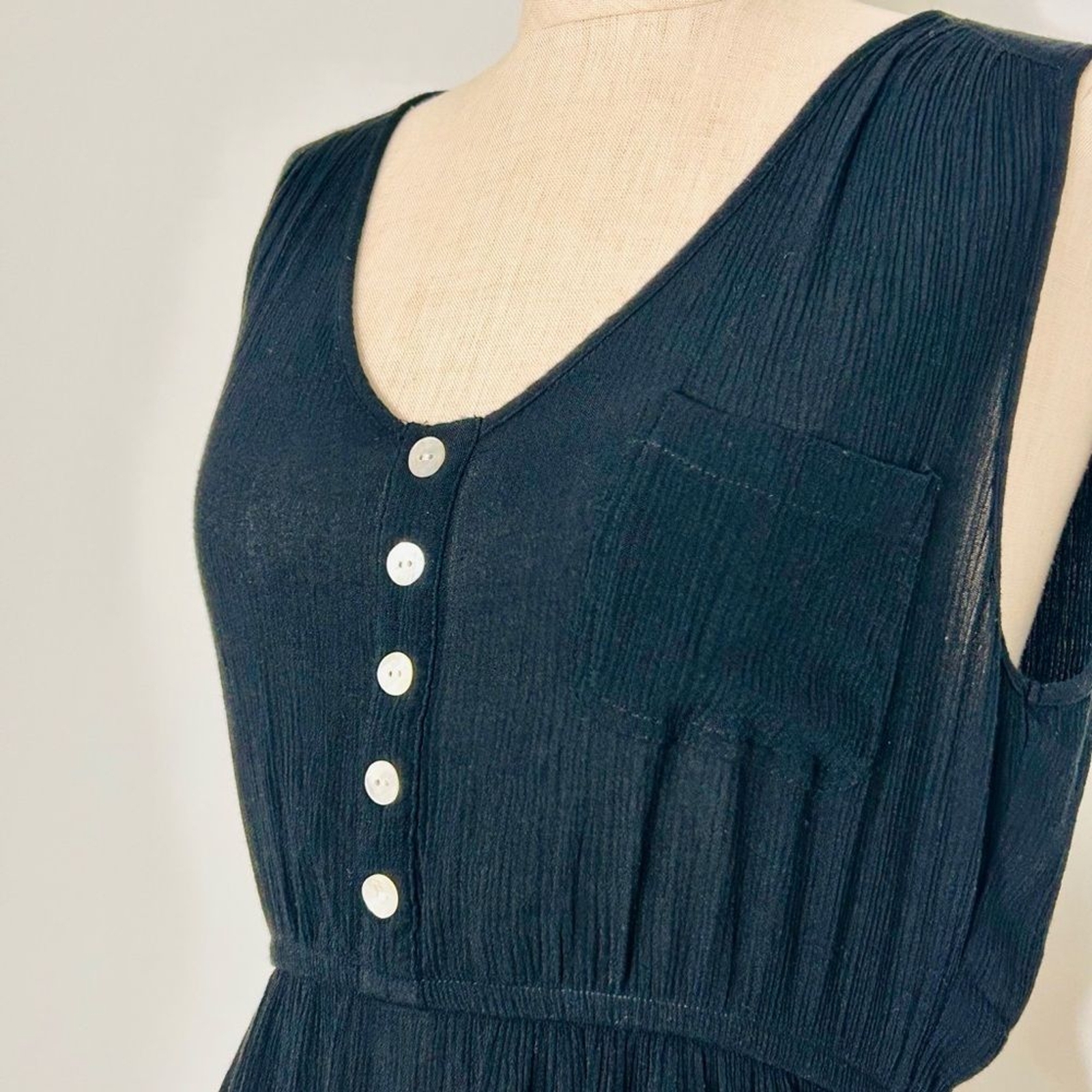 Cotton On 100% Viscose Black High-Low Midi size Small