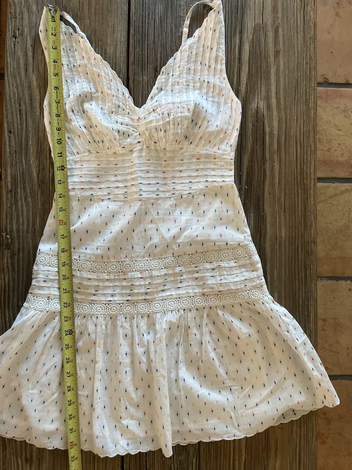 Never A Wallflower Elle Short Dress White Multi SZ XS