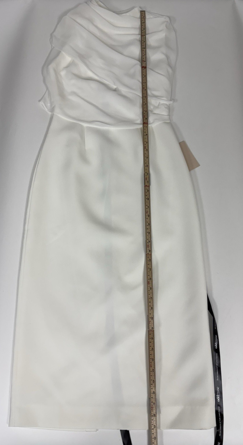 Odd Muse London The Ultimate Muse Women’s Gathered Midi Dress White Size M