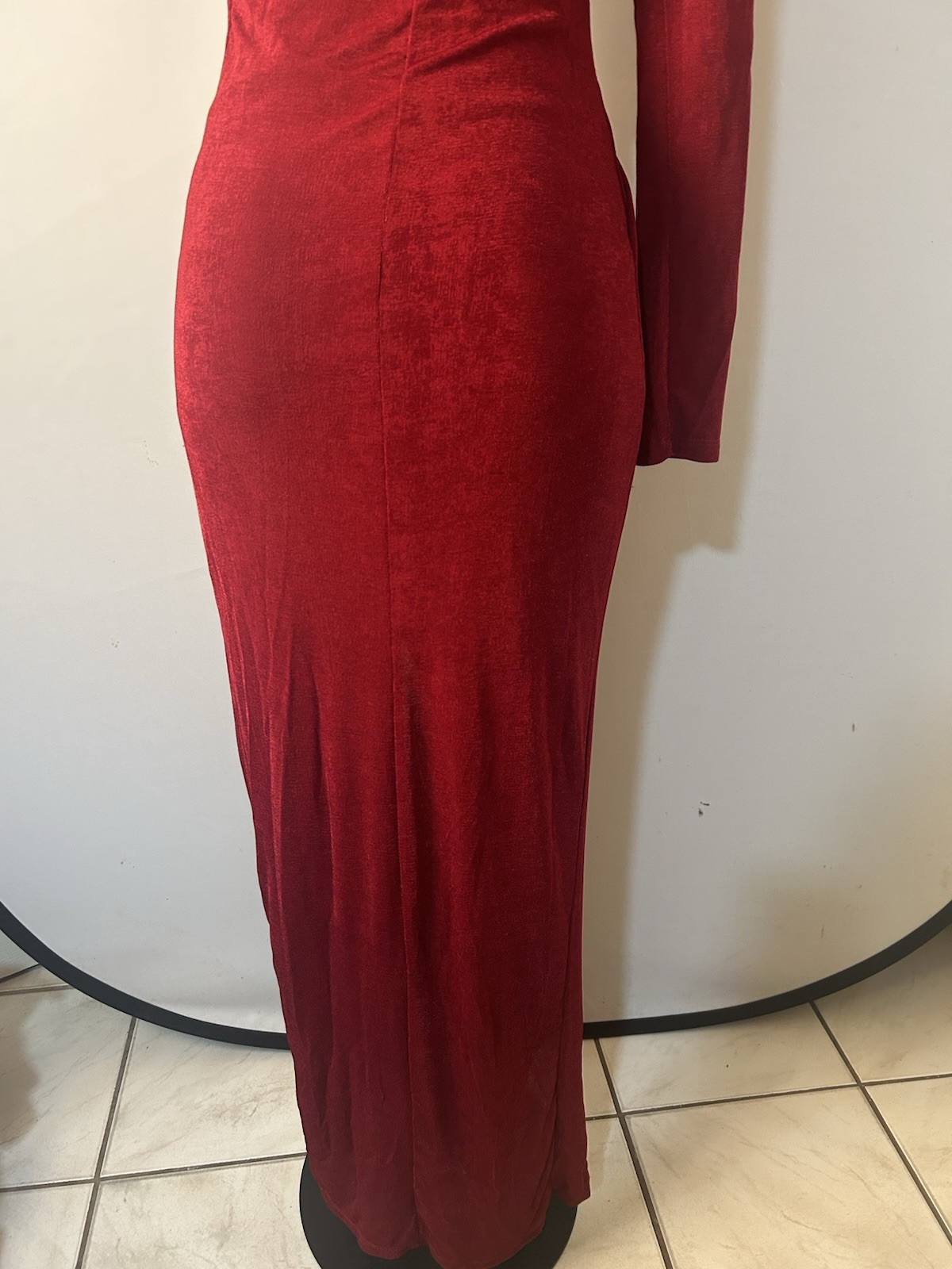 Fiestar Women’s One Shoulder Ruched Formal Maxi Party Dress Size Large