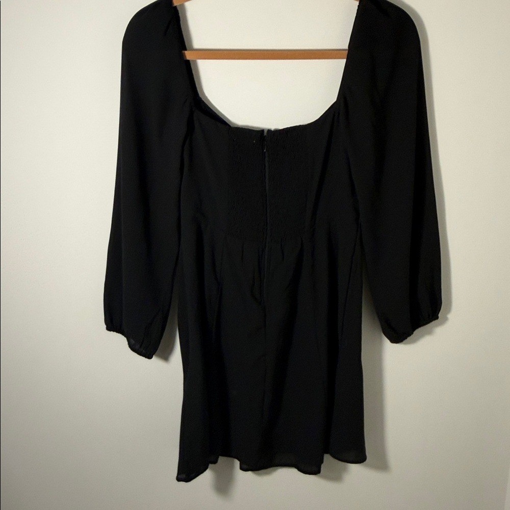 Abercrombie and Fitch Black Long Sleeve cinched top dress size XSP