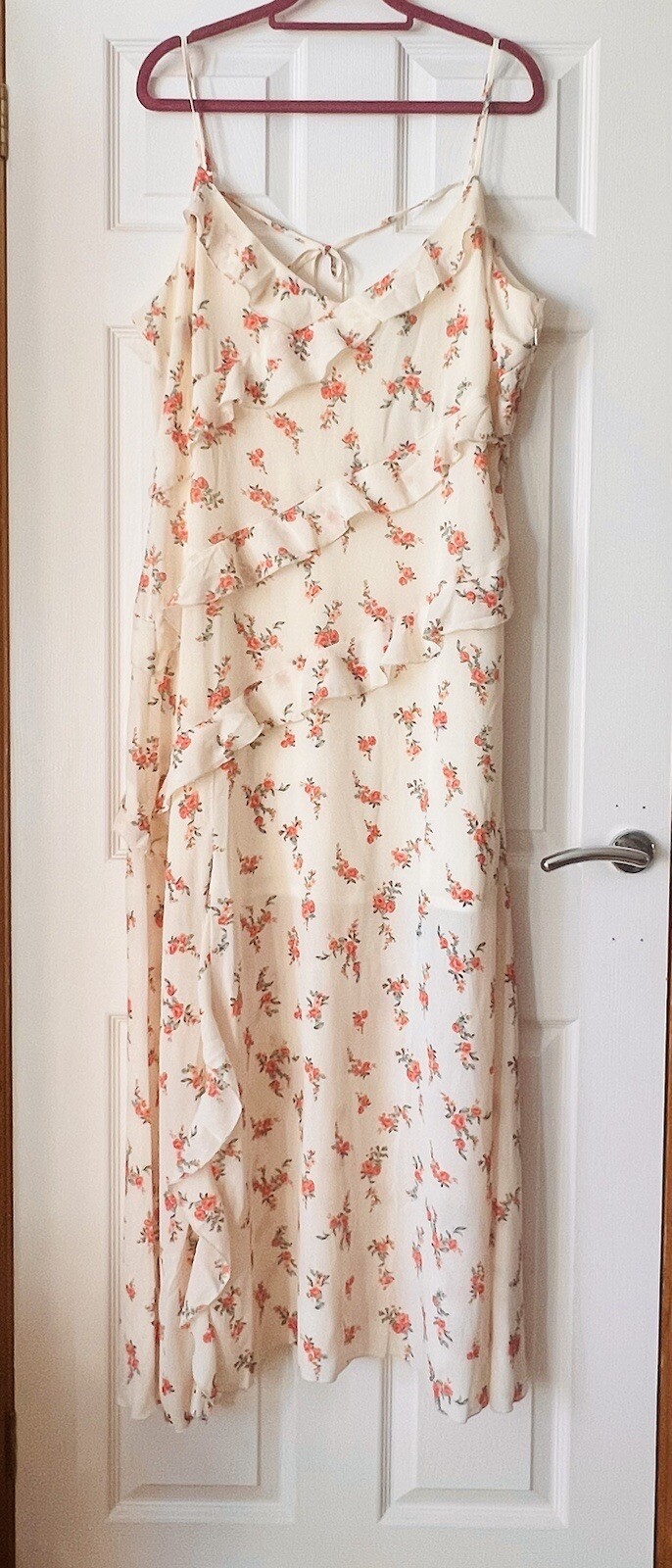 New Look Floral Chiffon Maxi Dress UK 18 BNWT Occasion Holiday Lined