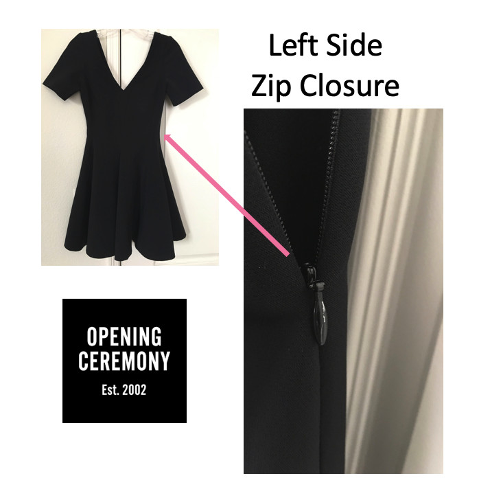 Opening Ceremony Fit & Flare Black Dress XS