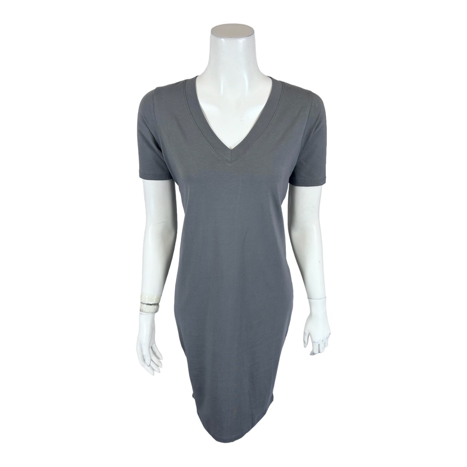 Form & Line by Universal Standard Knit T-Shirt Dress Charcoal XXX-Small Size
