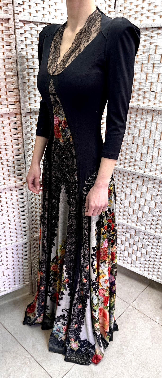 Michal Negrin Elegant Full length Floral Dress Size – 36 – NWT #2#
