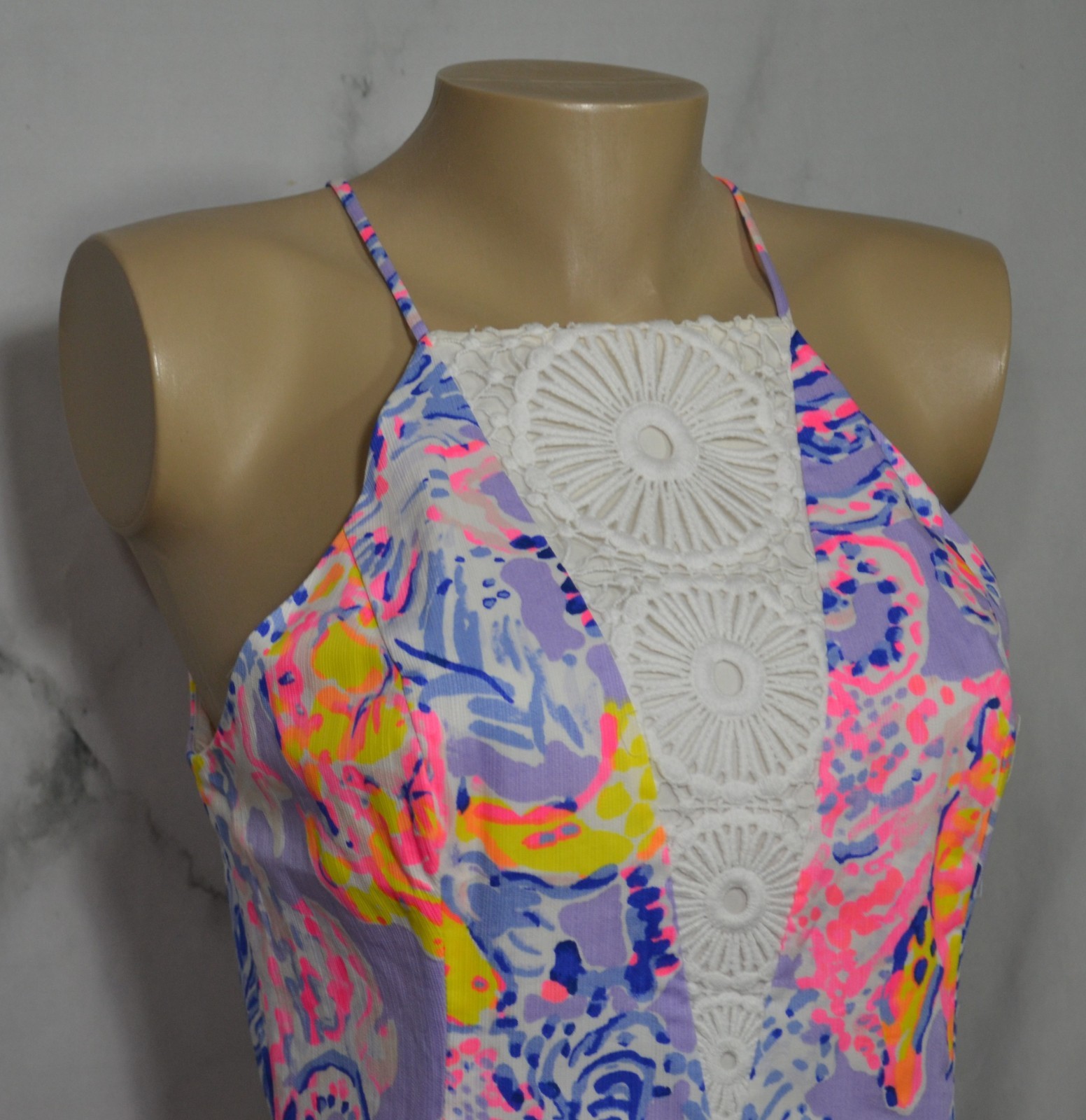 LILLY PULITZER Lilac Verbena Turtle Print So Snappy Pearl Shift Dress 6 Lined