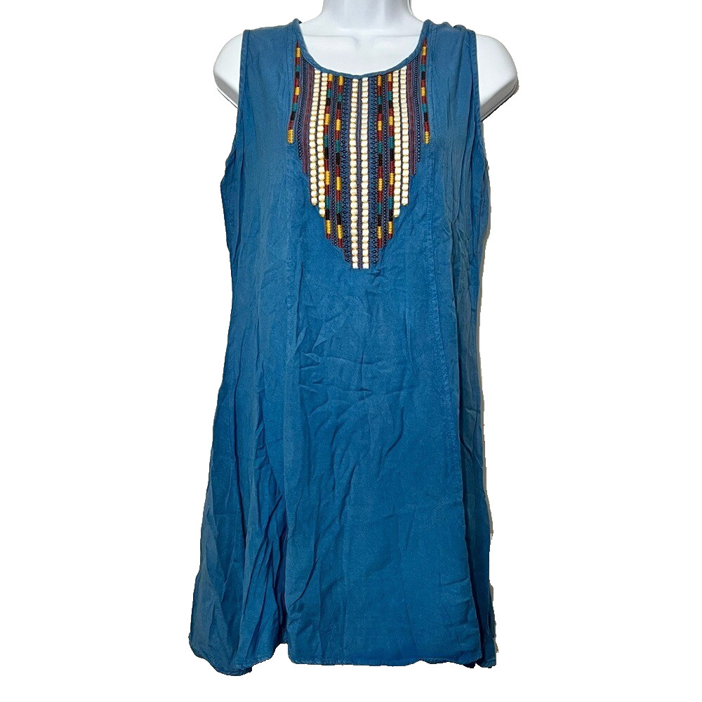 Parsley & Sage Dress M Aztec Southwest Sleeveless Summer Hippie Lightweight