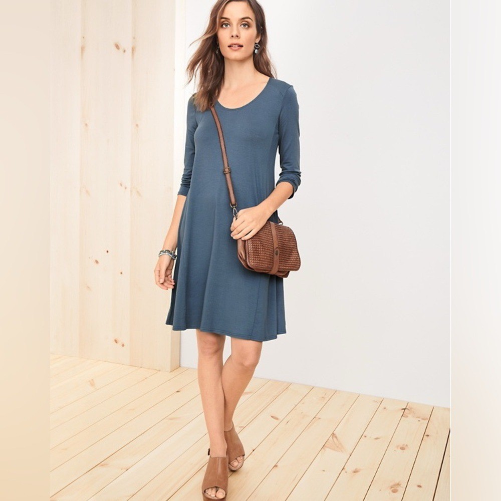 Garnet Hill Knit Trapeze Dress