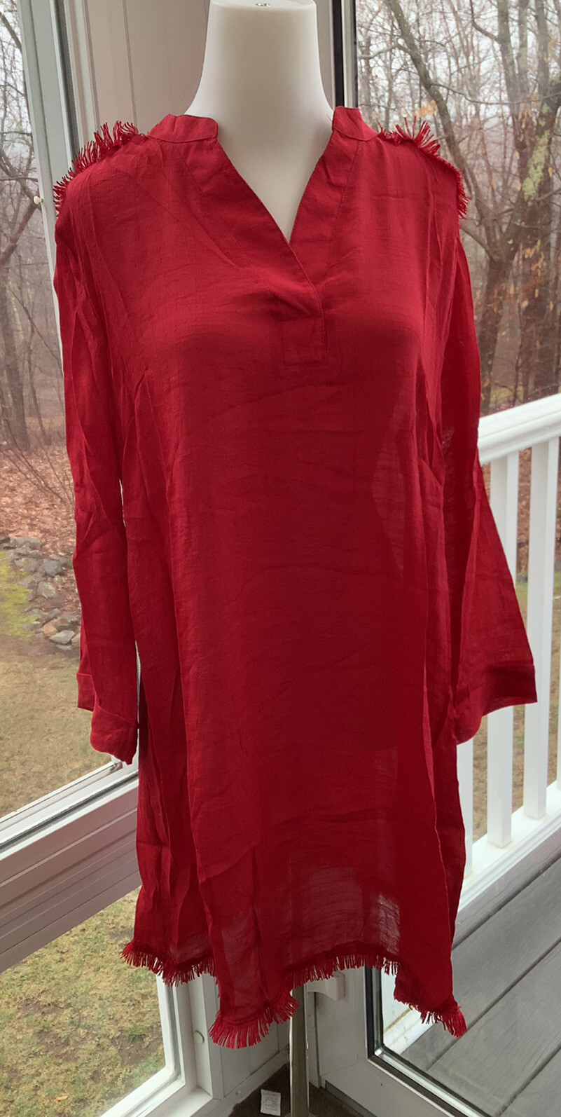 LuLaRoe Medium Red Coastal Cover UP – NWT
