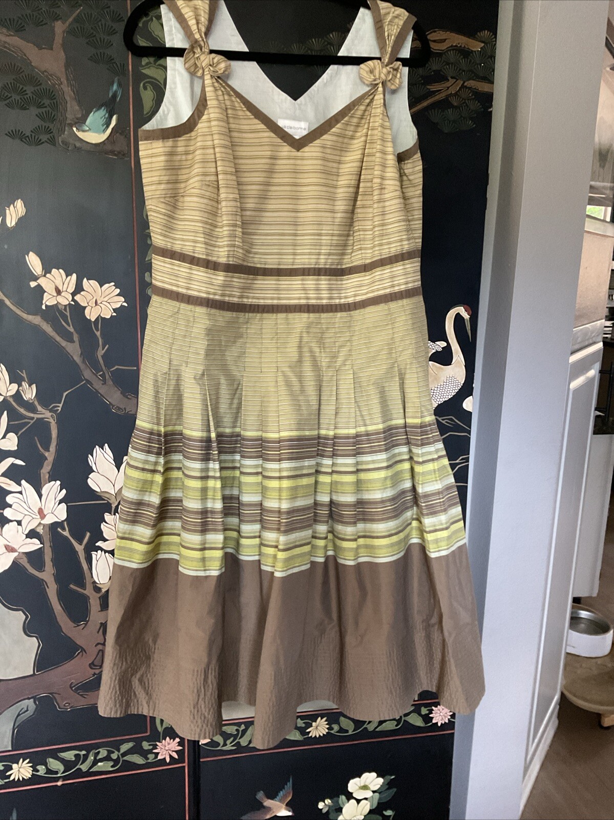 Liz Claiborne Rock-a-Billy 50’s Styled Side-zip Sun Dress Sz L