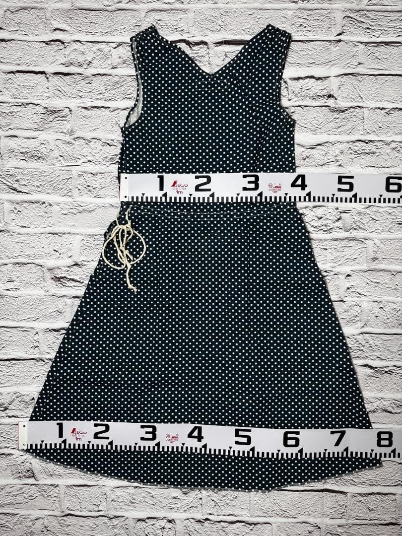 UTILITY canvas Polka-Dot Sleeveless Flare Wrap Dress　ｗ0326-0217-11-3
