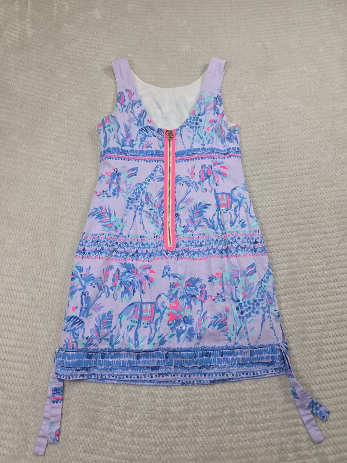 Lilly Pulitzer Dress Womens 2 Mila Shift Dress in Lilac Verbena Fruit Monkey