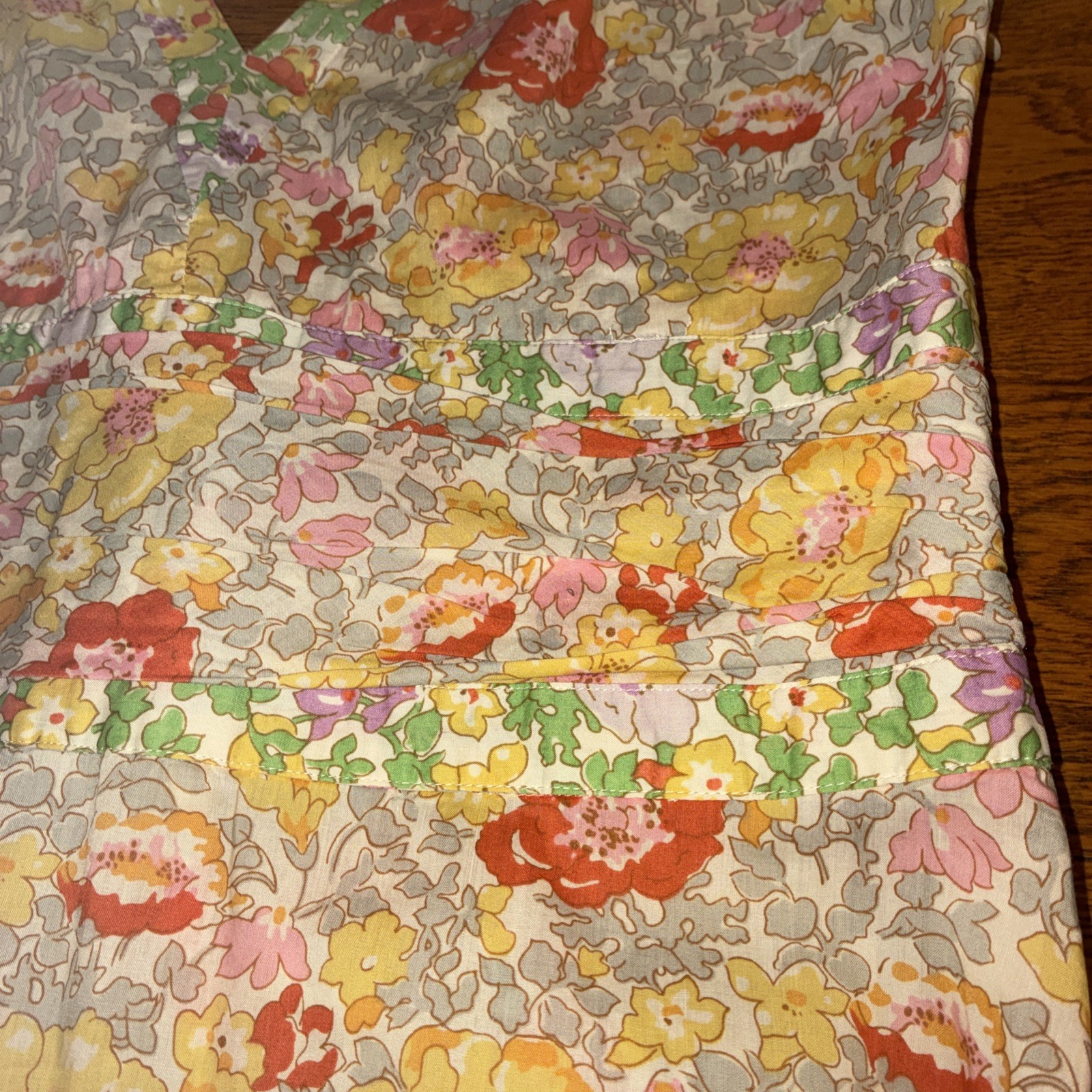 Liberty Cacharel Sundress Summer VTG Cotton Size Small Cottage Boho Travel Party