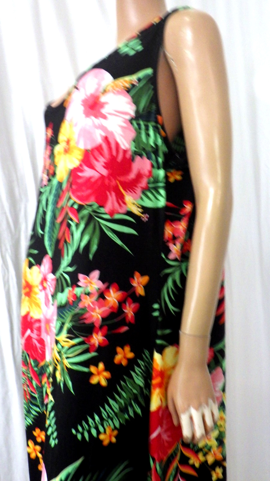NWT ROUGE SIZE 4X STRETCH KNIT MULTICOLOR SHEATH MAXI Dress BUST 52″ NIP
