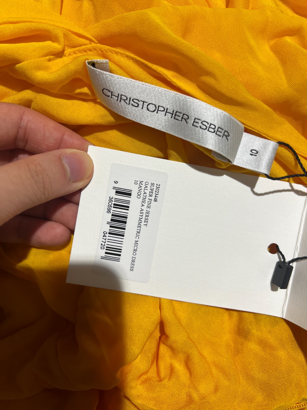 BNWT CHRISTOPHER ESBER MANGO GALATHEA ASYM MICRO DRESS – SIZE 6 US