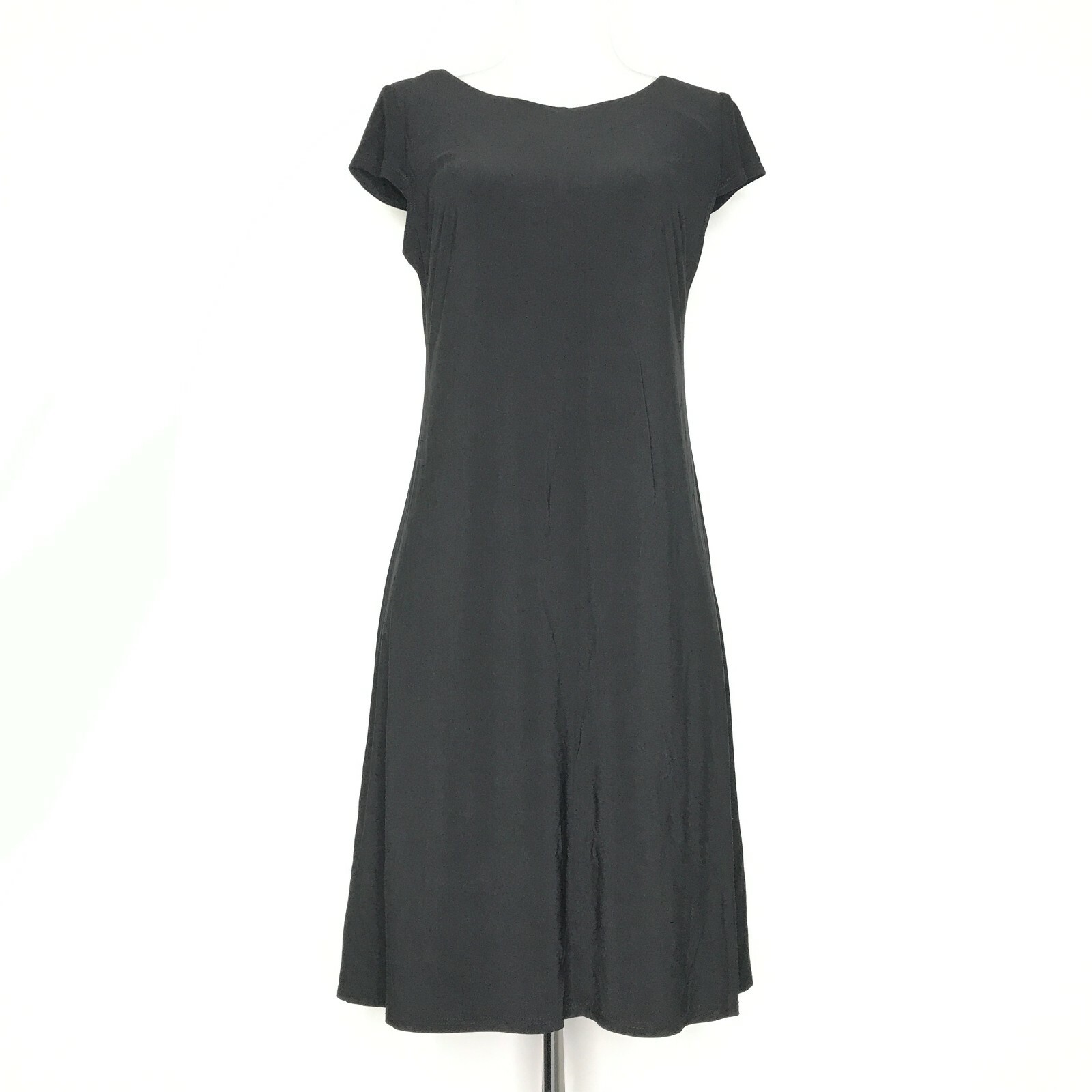 VINTAGE JBS Ltd Womens Dress 10 Black Short Cap Sleeve Pullover Sexy USA
