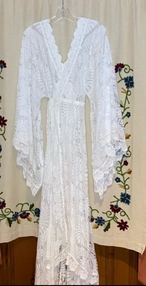 Handmade Kimono style Bridal Robe