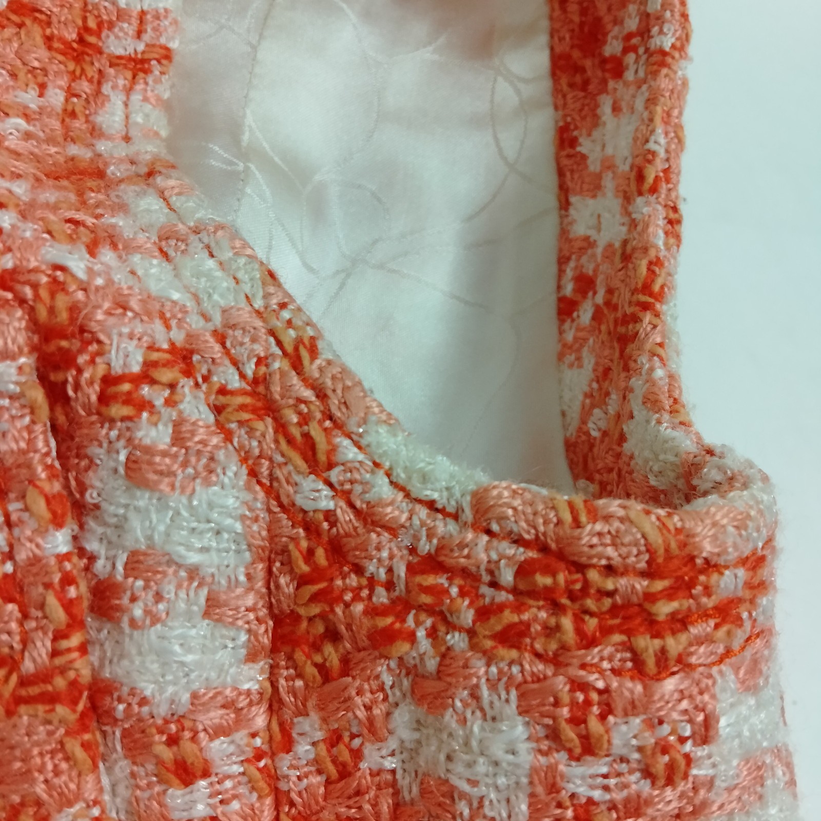 Chanel 01P　Dress Ladies Rayon Wool Cotton 2554549