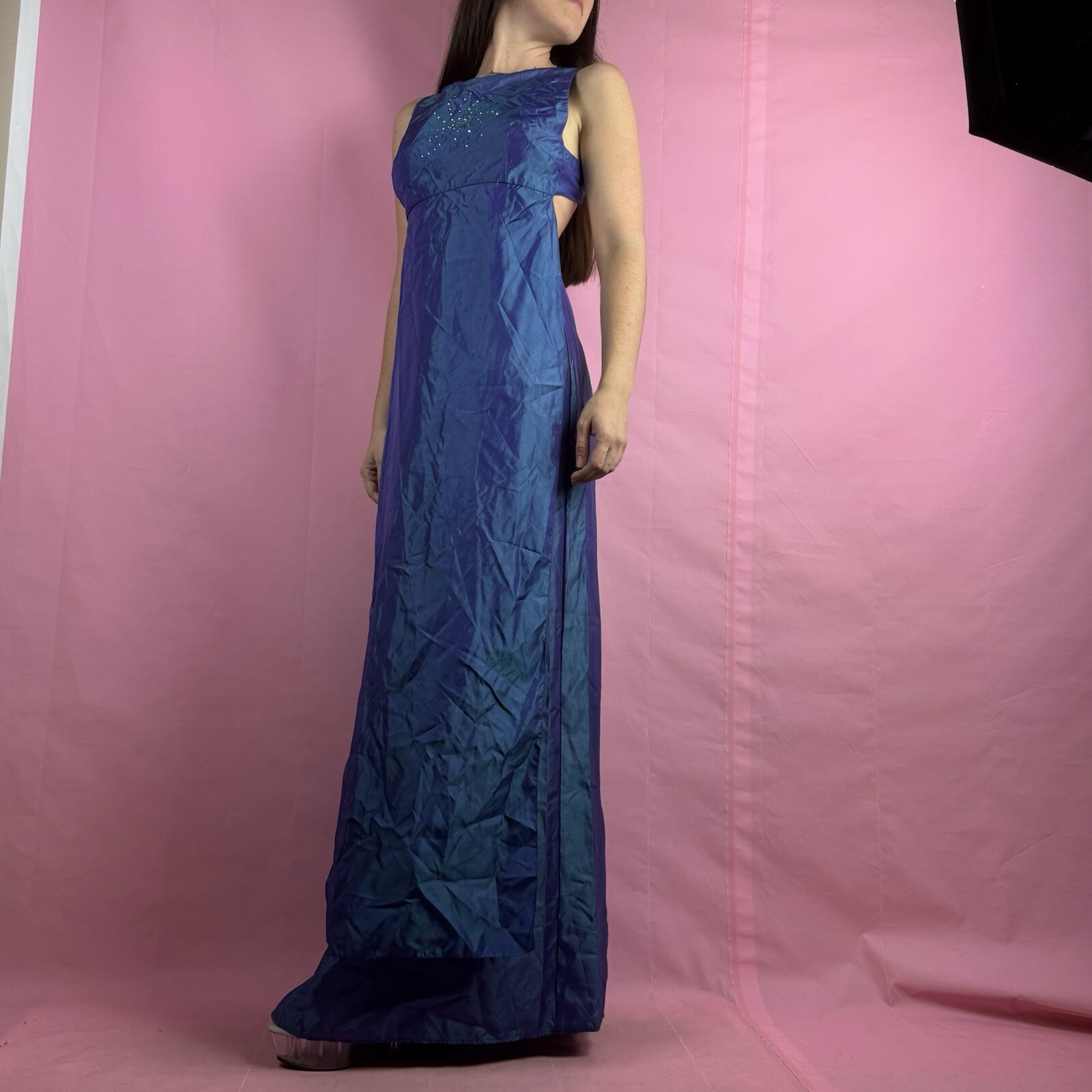 Y2K Jessica McClintock Gunne Sax Millennium 2000 Panel 2pc gown maxi sz 3/5