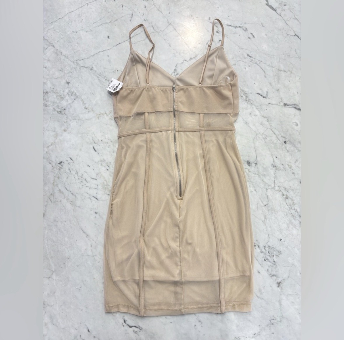 Charlotte Russe Beige Full Slip Womens Size M Adjustable Stretch Nylon KSD8559