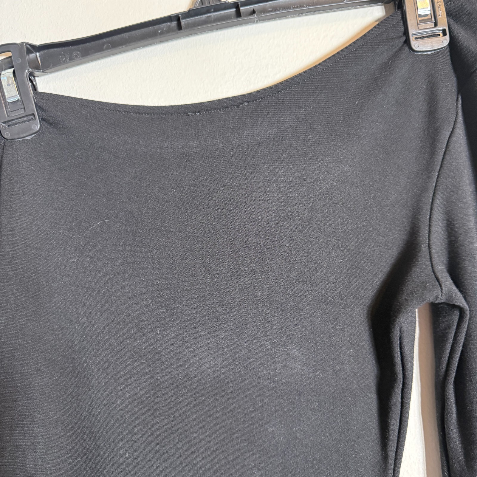 NLT One Shoulder Jersey Bodycon Midi Dress Women’s Small Black Side Slit LBD