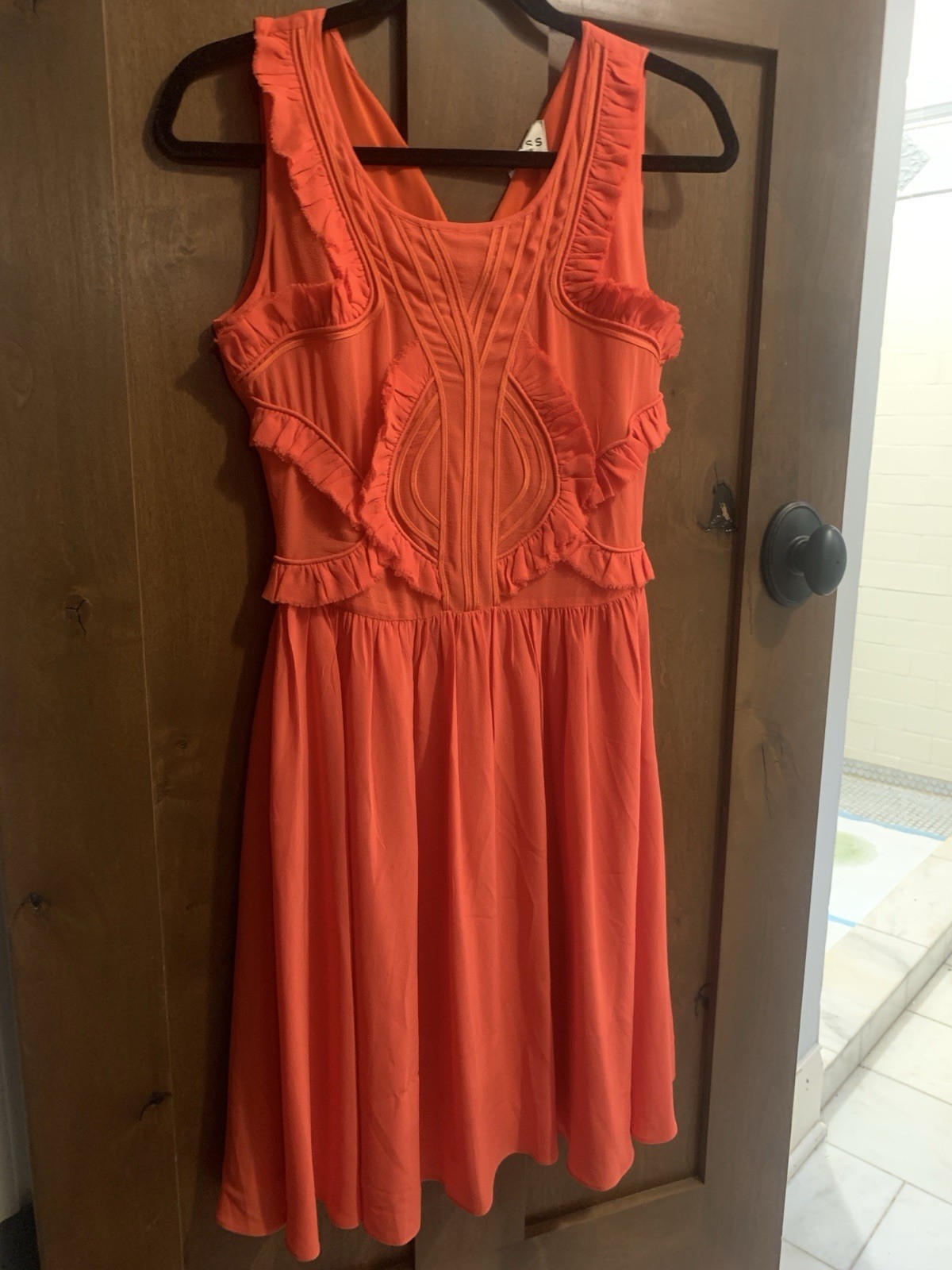 REISS Silk Red Dress. RN 114836 LouLou Dress. Sz4 US/ Sz 8 UK