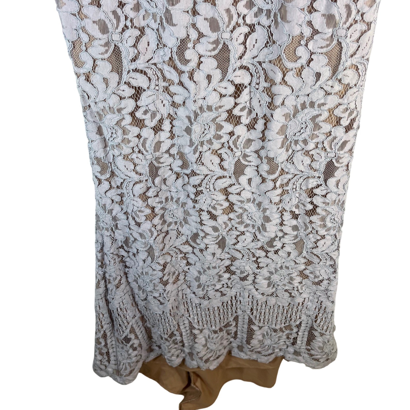 JARLO Light Purple Lace Strapless Maxi Dress Formal Evening Special Occasion 12