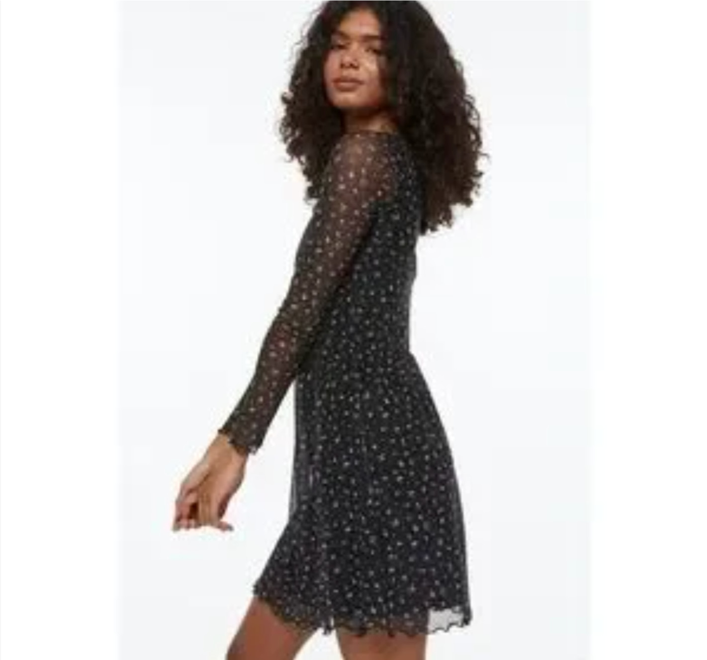 Adorable floaty floral mesh dress! XS