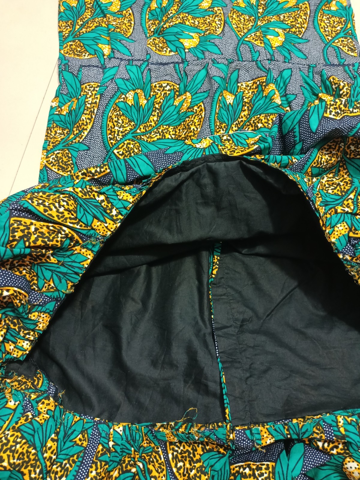 Rare Find African Mermaid Dress Medium Multicolor Midi Length Elegant Pre-Loved